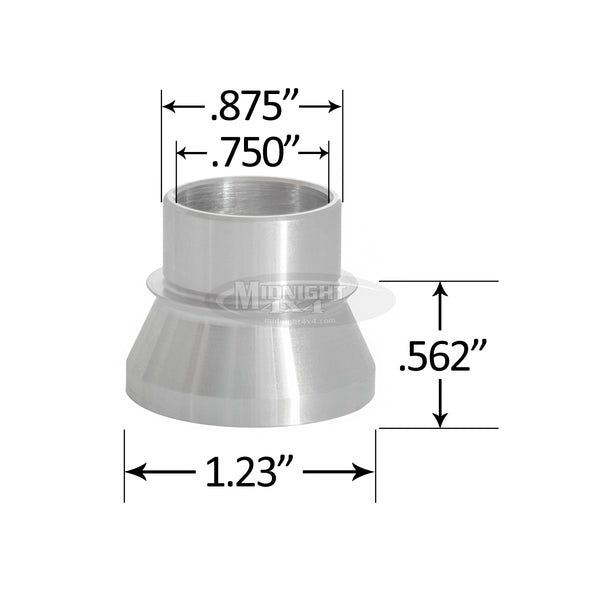 7/8 High Misalignment Spacers – Midnight 4x4