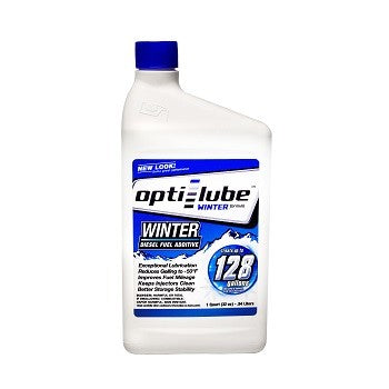 Optilube, Opti Lube, Diesel fuel additive, fuel additive, diesel additive, diesel lubrication, cetane boost, booster, injector cleaner, winter, winter formula, antigel, anti gel, winterized, winterizer, optilube blue, midnight 4x4